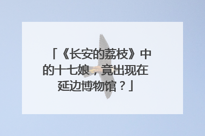 《长安的荔枝》中的十七娘，竟出现在延边博物馆？