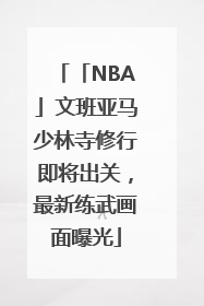 「NBA」文班亚马少林寺修行即将出关，最新练武画面曝光
