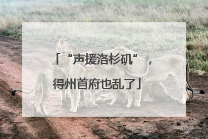 “声援洛杉矶”，得州首府也乱了