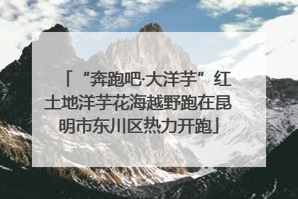 “奔跑吧·大洋芋”红土地洋芋花海越野跑在昆明市东川区热力开跑