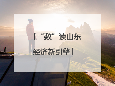 “数”读山东经济新引擎