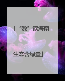 “数”读海南生态含绿量