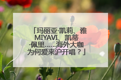 玛丽亚·凯莉、雅MIYAVI、凯蒂·佩里……海外大咖为何爱来沪开唱？