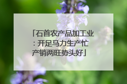 石首农产品加工业：开足马力生产忙 产销两旺势头好