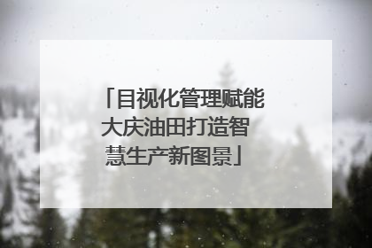 目视化管理赋能 大庆油田打造智慧生产新图景
