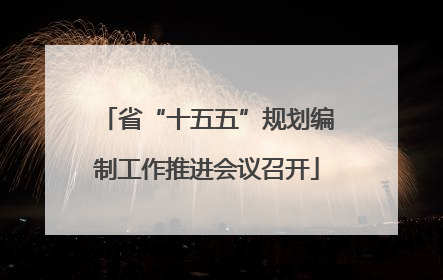 省“十五五”规划编制工作推进会议召开