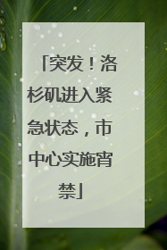 突发！洛杉矶进入紧急状态，市中心实施宵禁