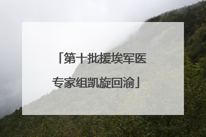 第十批援埃军医专家组凯旋回渝