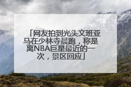 网友拍到光头文班亚马在少林寺晨跑，称是离NBA巨星最近的一次，景区回应