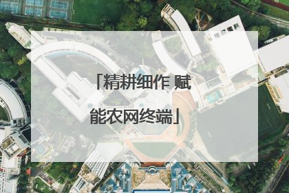 精耕细作 赋能农网终端