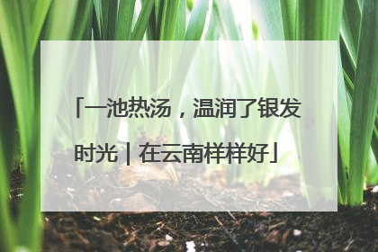 一池热汤，温润了银发时光｜在云南样样好