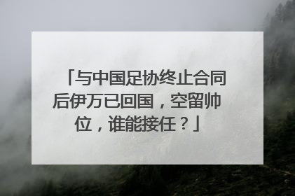 与中国足协终止合同后伊万已回国，空留帅位，谁能接任？