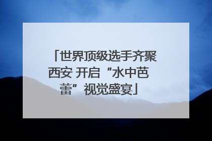 世界顶级选手齐聚西安 开启“水中芭蕾”视觉盛宴