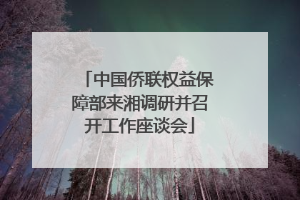 中国侨联权益保障部来湘调研并召开工作座谈会