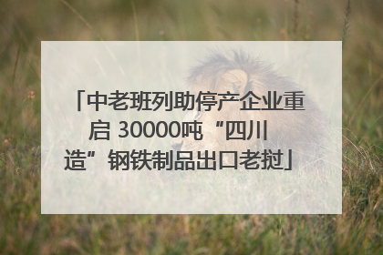 中老班列助停产企业重启 30000吨“四川造”钢铁制品出口老挝
