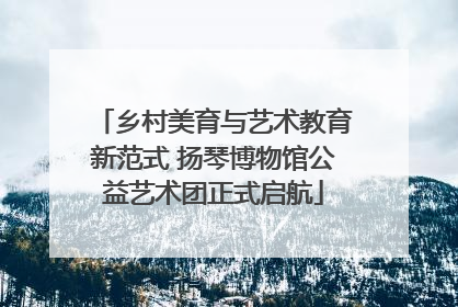 乡村美育与艺术教育新范式 扬琴博物馆公益艺术团正式启航