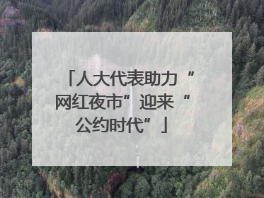 人大代表助力“网红夜市”迎来“公约时代”