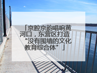 京腔京韵唱响黄河口，东营区打造“没有围墙的文化教育综合体”