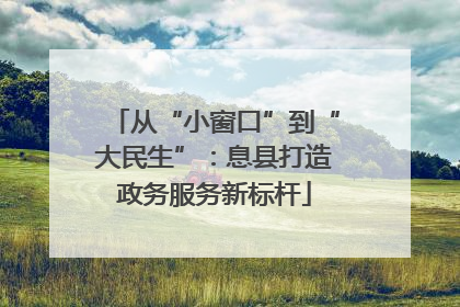 从“小窗口”到“大民生”：息县打造政务服务新标杆