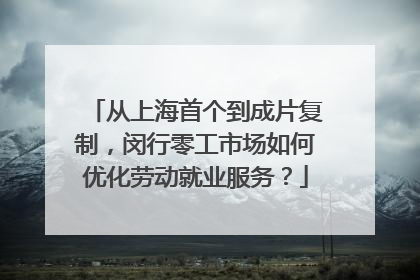 从上海首个到成片复制，闵行零工市场如何优化劳动就业服务？