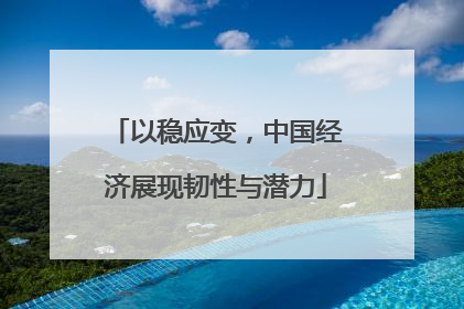 以稳应变，中国经济展现韧性与潜力