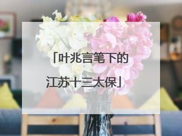 叶兆言笔下的江苏十三太保