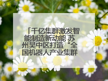 千亿集群激发智能制造新动能 苏州吴中区打造“全国机器人产业集群第一区”