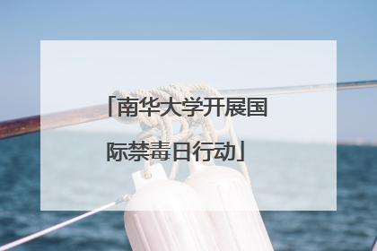 南华大学开展国际禁毒日行动