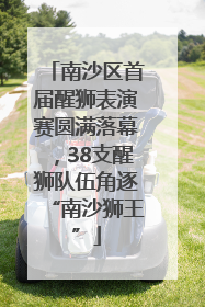南沙区首届醒狮表演赛圆满落幕，38支醒狮队伍角逐“南沙狮王”