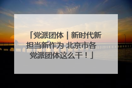 党派团体｜新时代新担当新作为 北京市各党派团体这么干！