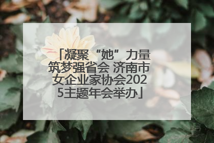凝聚“她”力量 筑梦强省会 济南市女企业家协会2025主题年会举办