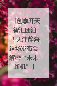 创享开天 智汇团泊！天津静海这场发布会解密“未来新机”