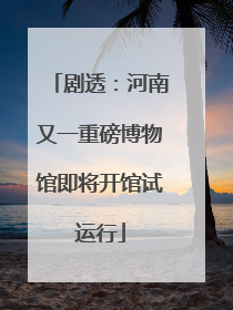 剧透：河南又一重磅博物馆即将开馆试运行