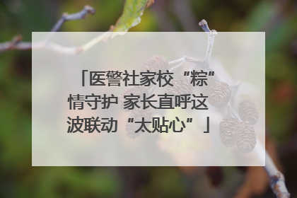 医警社家校“粽”情守护 家长直呼这波联动“太贴心”