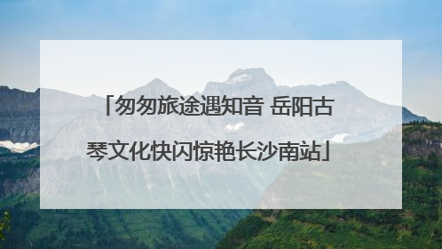 匆匆旅途遇知音 岳阳古琴文化快闪惊艳长沙南站