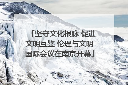 坚守文化根脉 促进文明互鉴 伦理与文明国际会议在南京开幕
