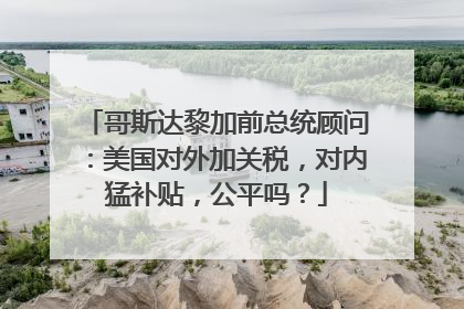 哥斯达黎加前总统顾问：美国对外加关税，对内猛补贴，公平吗？