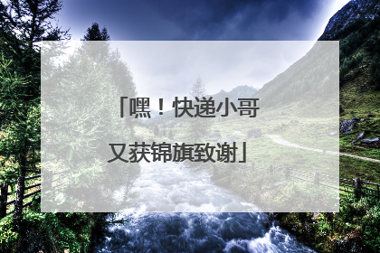 嘿！快递小哥又获锦旗致谢