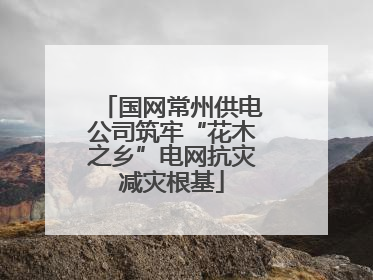 国网常州供电公司筑牢“花木之乡”电网抗灾减灾根基