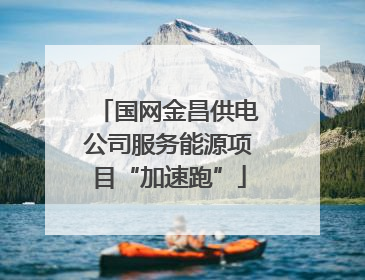 国网金昌供电公司服务能源项目“加速跑”
