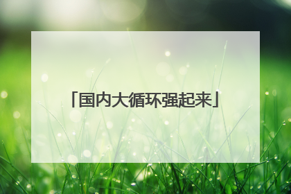国内大循环强起来