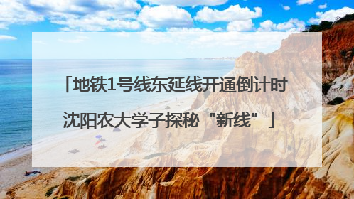 地铁1号线东延线开通倒计时 沈阳农大学子探秘“新线”