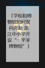 学校和博物馆如何双向奔赴 浙江中小学开设“一平米博物馆”