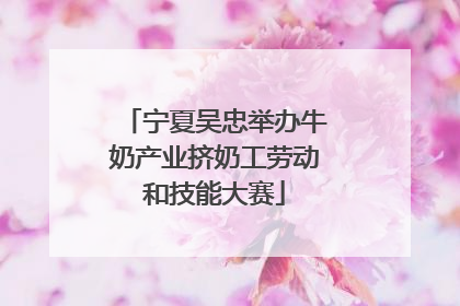 宁夏吴忠举办牛奶产业挤奶工劳动和技能大赛