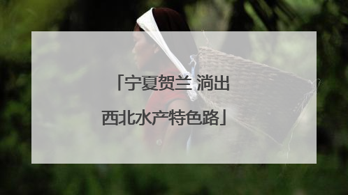 宁夏贺兰 淌出西北水产特色路