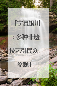 宁夏银川：多种非遗技艺引民众参观