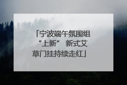 宁波端午氛围组“上新” 新式艾草门挂持续走红