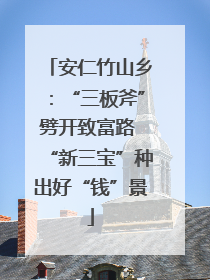 安仁竹山乡：“三板斧”劈开致富路 “新三宝”种出好“钱”景
