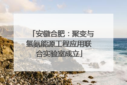 安徽合肥：聚变与氢氨能源工程应用联合实验室成立