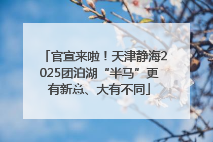 官宣来啦！天津静海2025团泊湖“半马”更有新意、大有不同